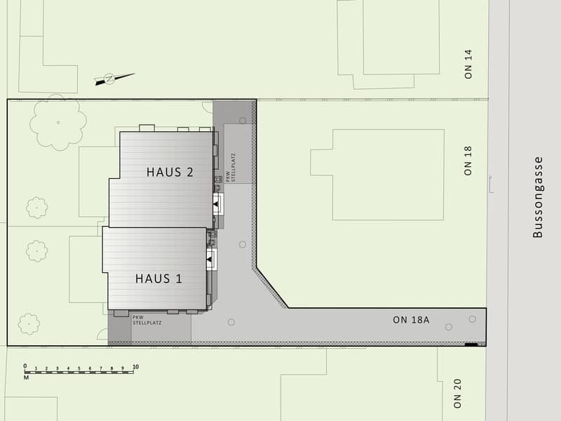 1220, Bussongasse, In Esslinger Grünlage nahe U2, Doppelhaus