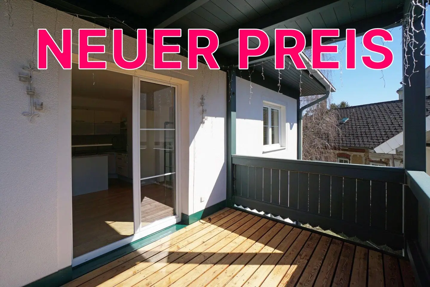 Wohnung mit zwei Balkonen und offener Wohnküche