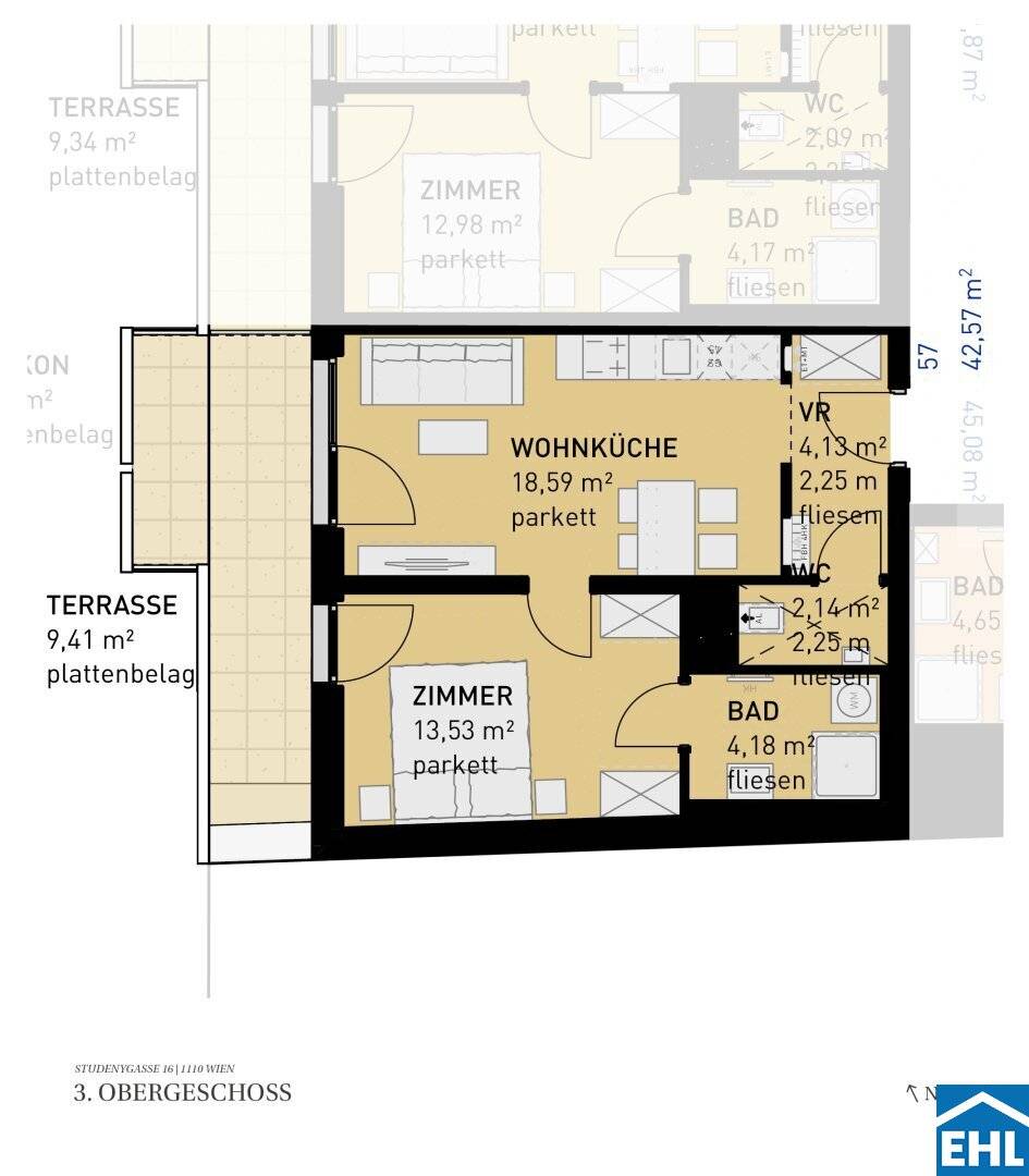 Ihr neues Zuhause in Simmering: Komfortable 2- und 3-Zimmer-Wohnungen mit Freifläche