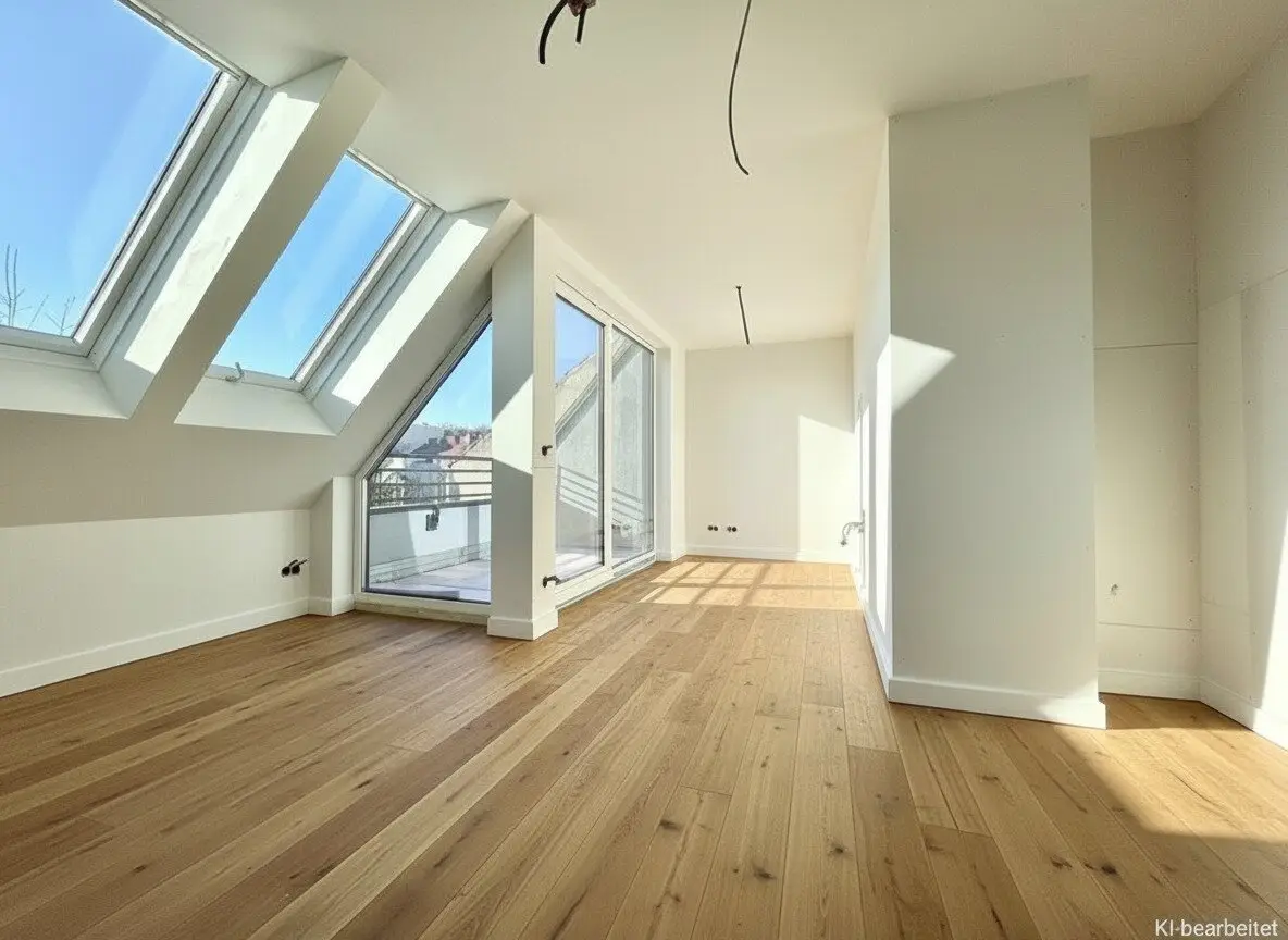 Attic apartment with three terraces and panoramic view