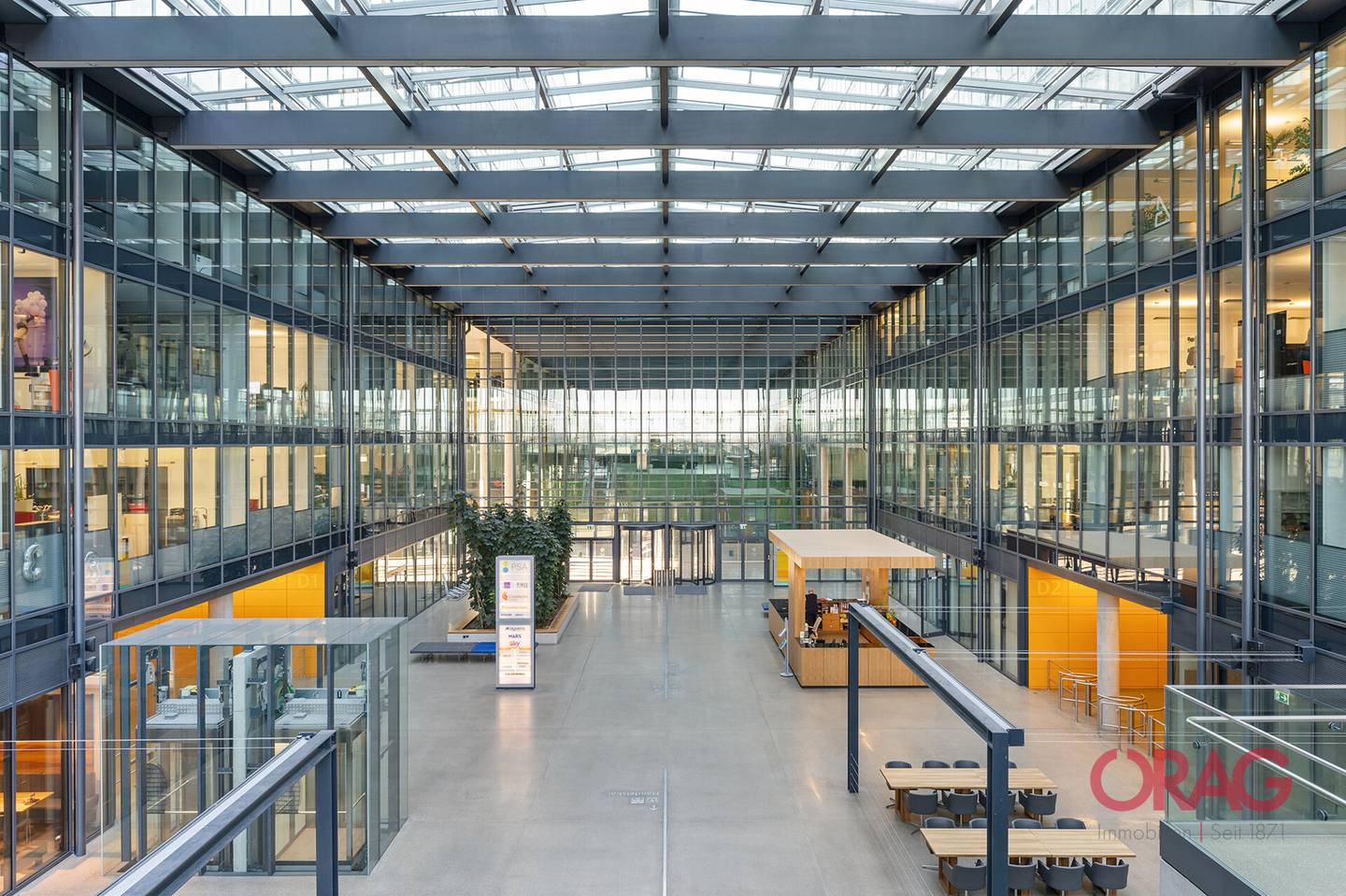 Moderne Bürofläche im Rivergate, 1200 Wien, 129 m² zur Miete.