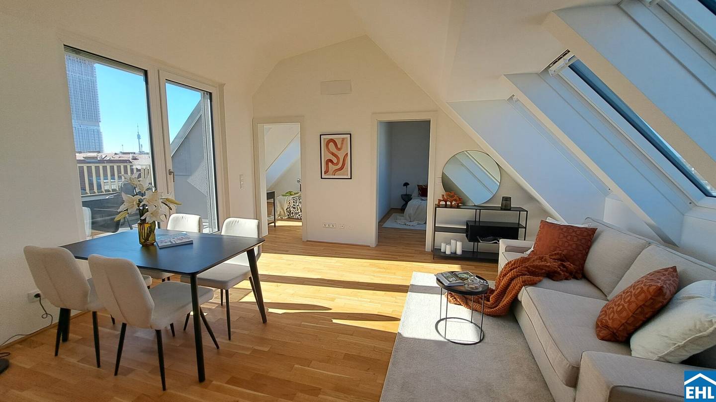 Apartment near the Old Danube in a modern new build with balcony and underground parking