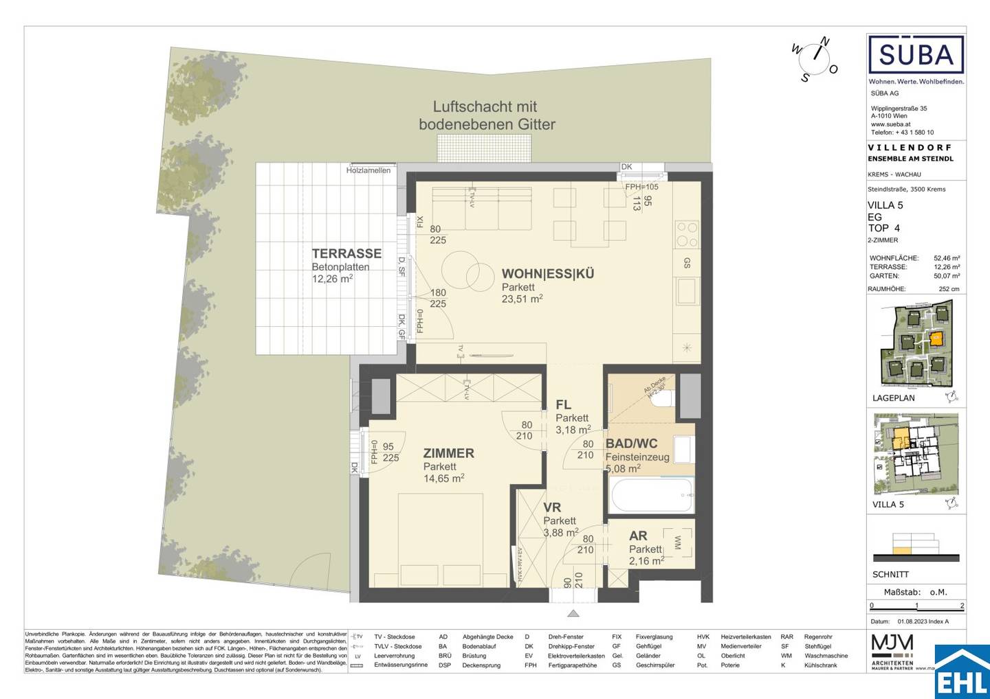 Apartment New Build Garden and Danube View