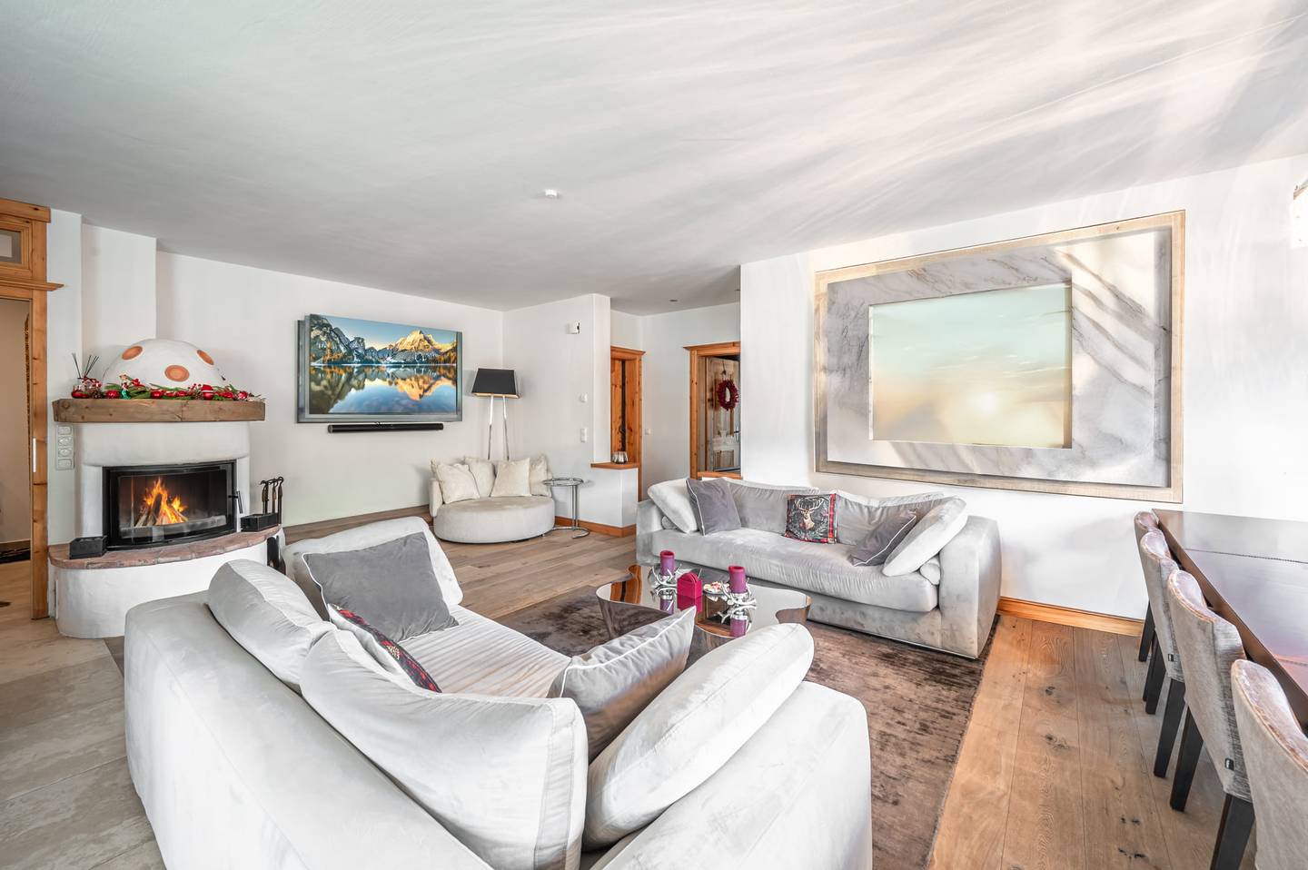 Ground floor apartment with panoramic view and garden