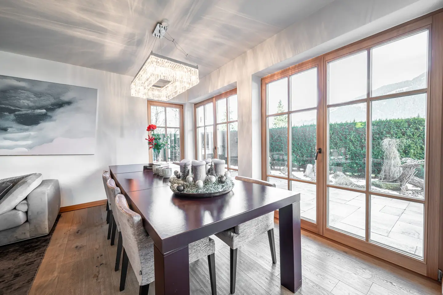 Ground floor apartment with panoramic view and garden
