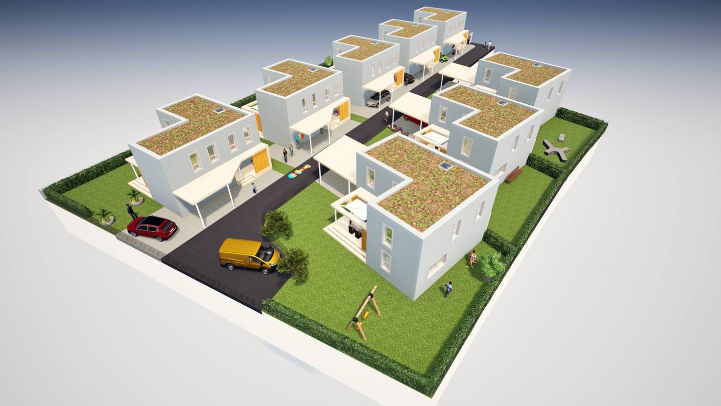 Grundstück mit baubewilligtem Wohnbauprojekt nahe Wien – 8 EFH Gärten