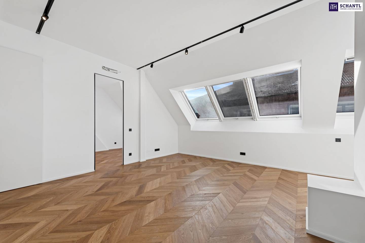 Attic apartment with first occupancy and roof terrace