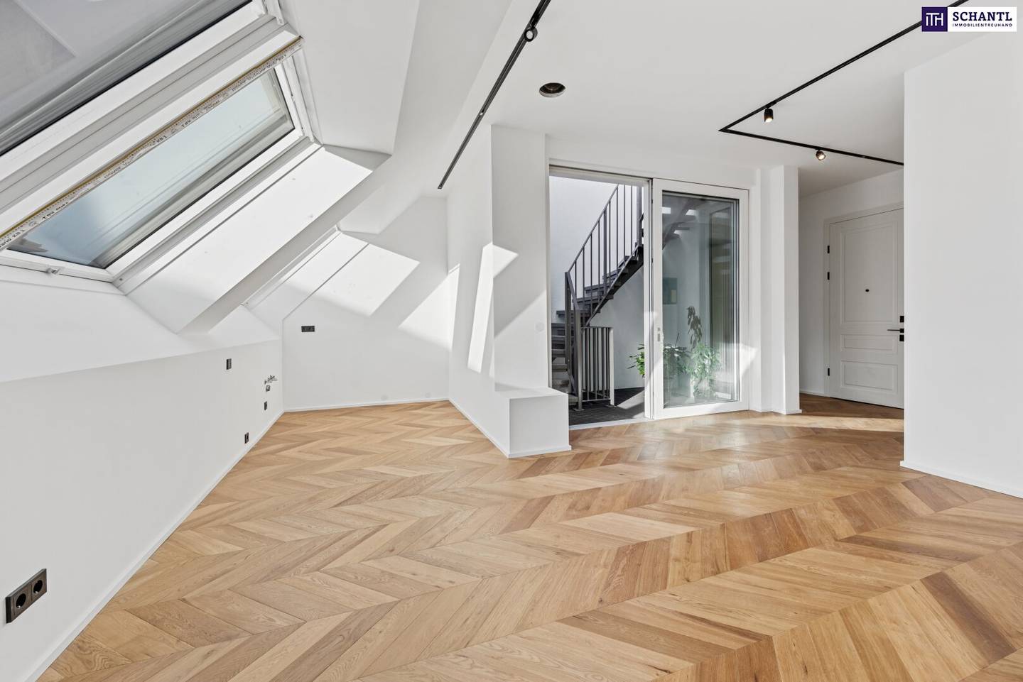 Attic apartment with first occupancy and roof terrace
