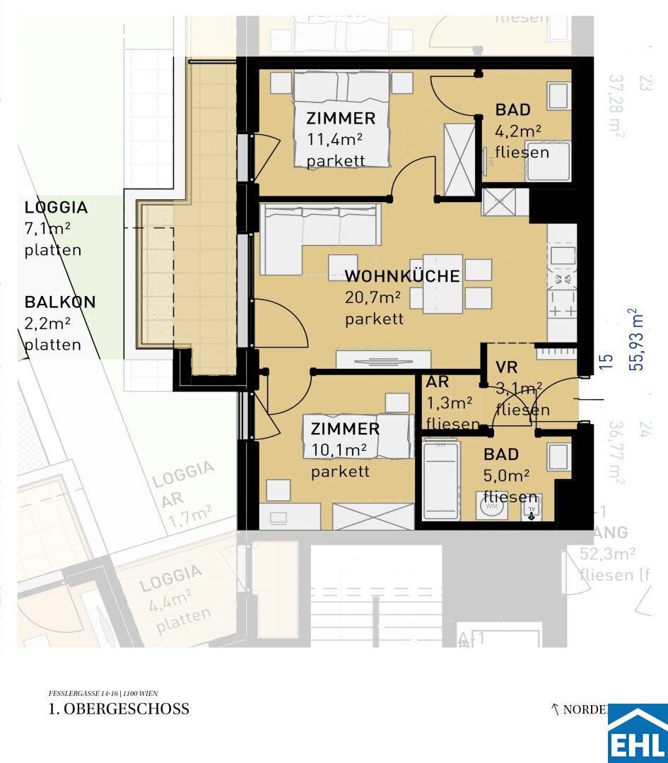 Investment apartments on the outskirts of Vienna: TEN LIVING – Your investment in modern living