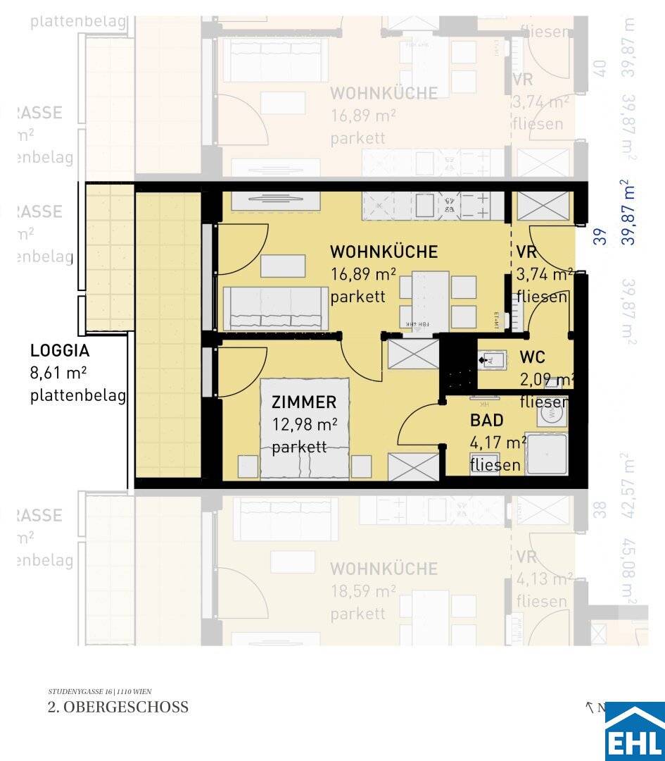 Residential enjoyment in Vienna's Simmering: condominiums with private outdoor space