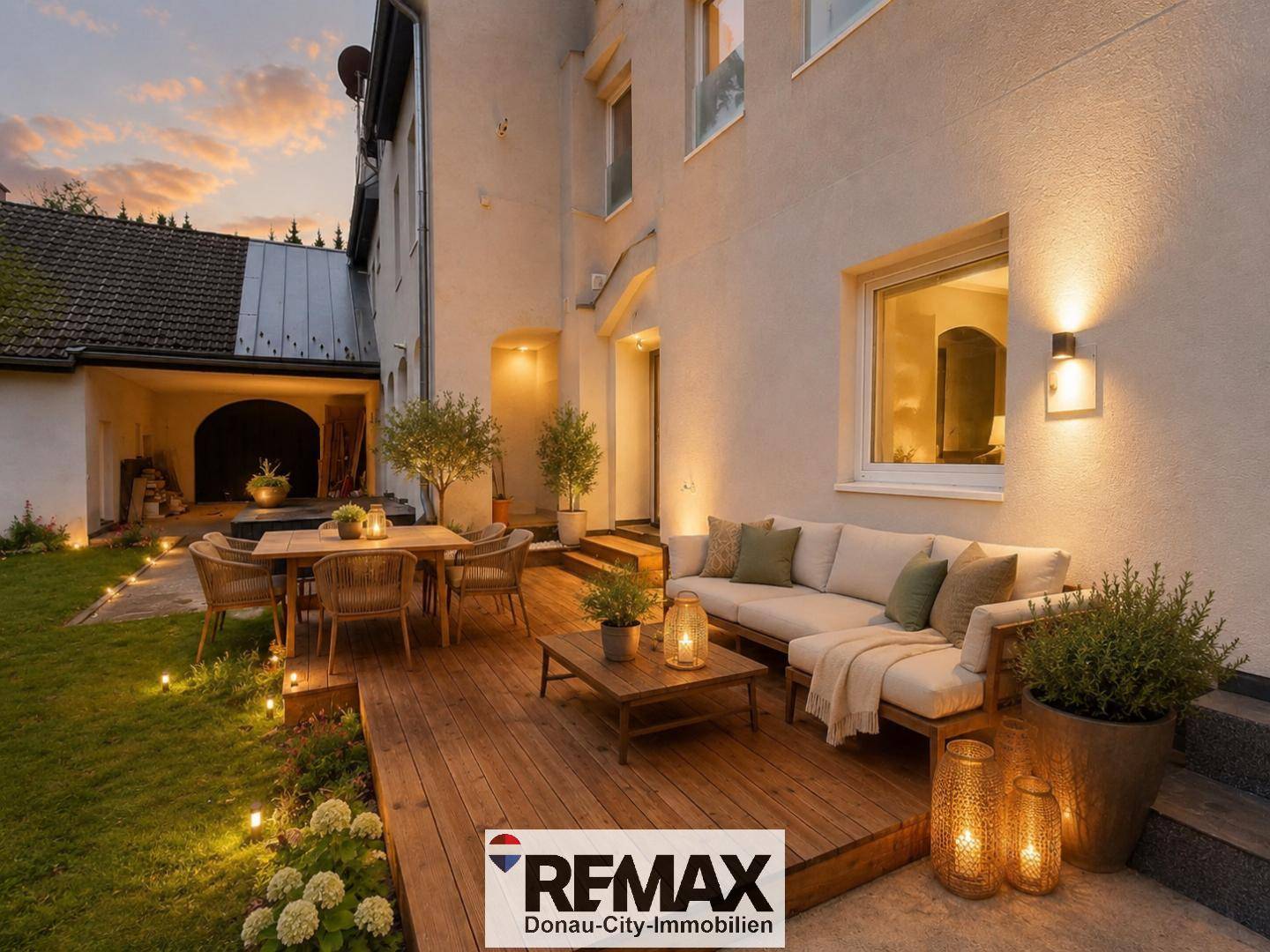 Ground floor apartment with terrace and garden