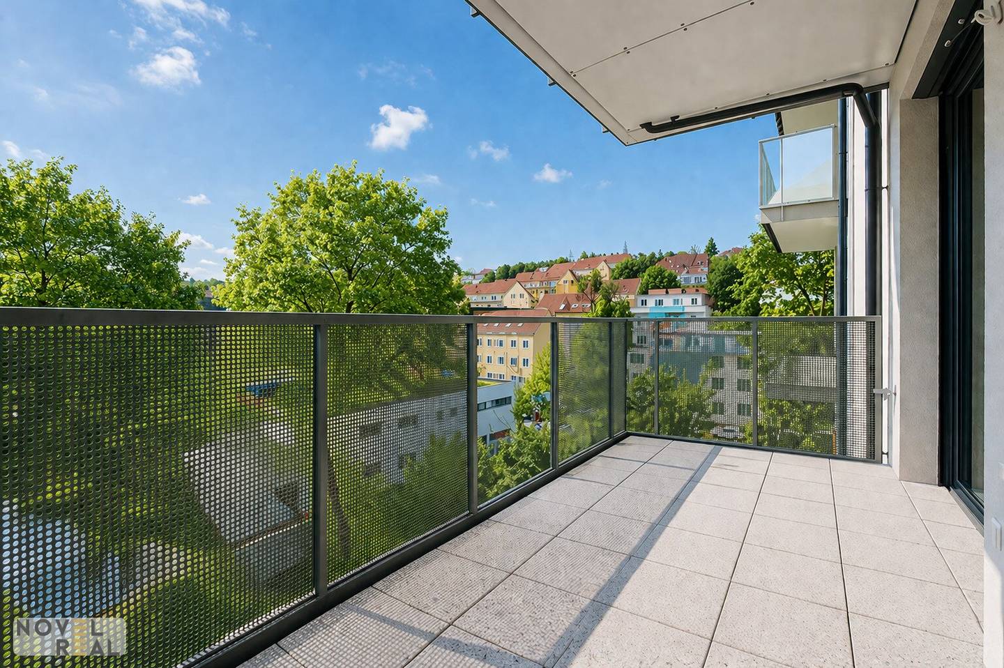 New build apartment balcony at Türkenschanzpark