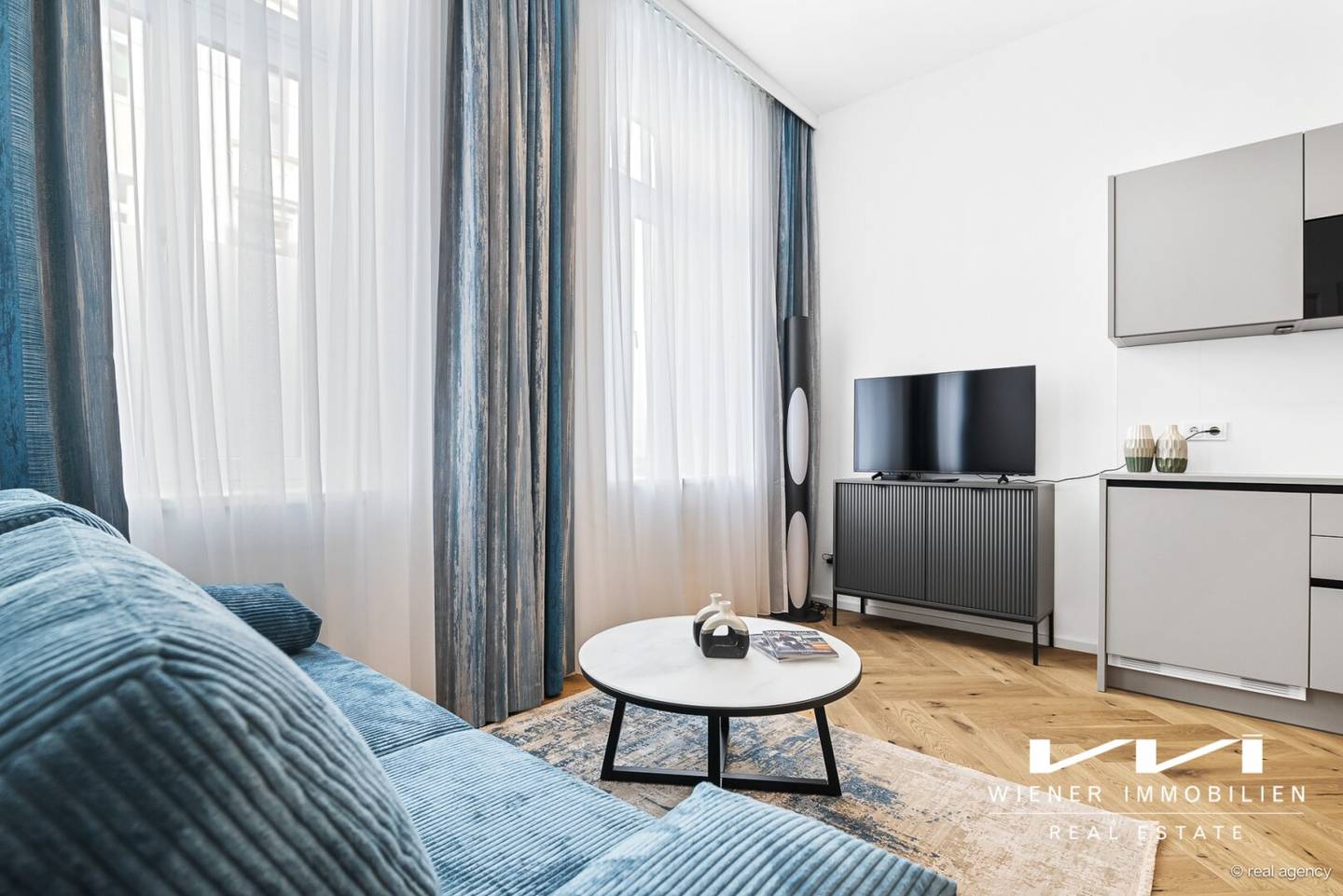 Ground floor apartment modernized with built in kitchen