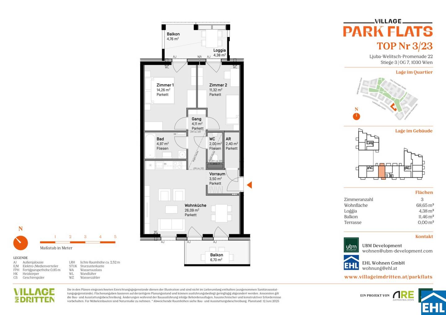 First occupancy at Park Flats with loggia