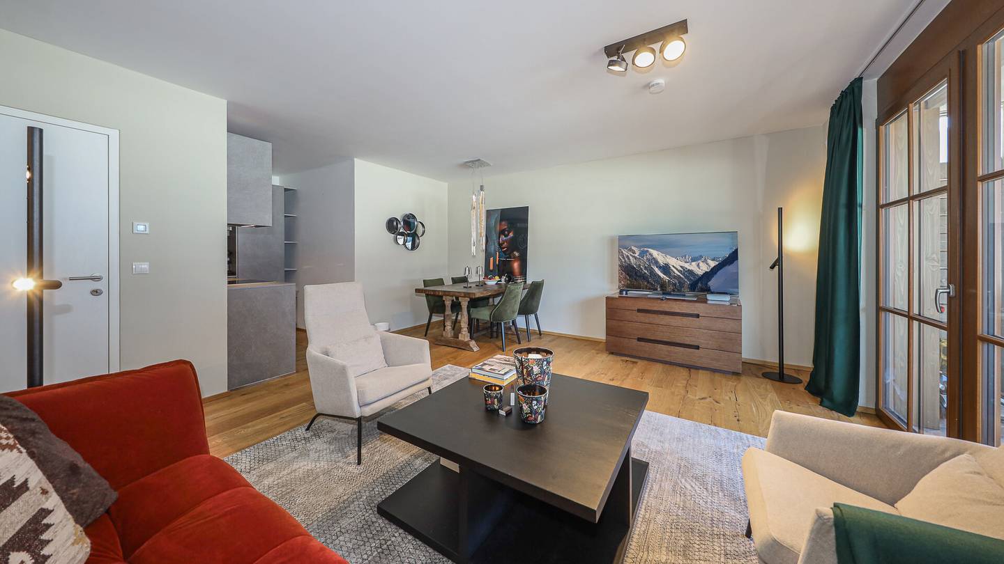 Wohnung mit Aussicht auf Hahnenkamm und Balkon