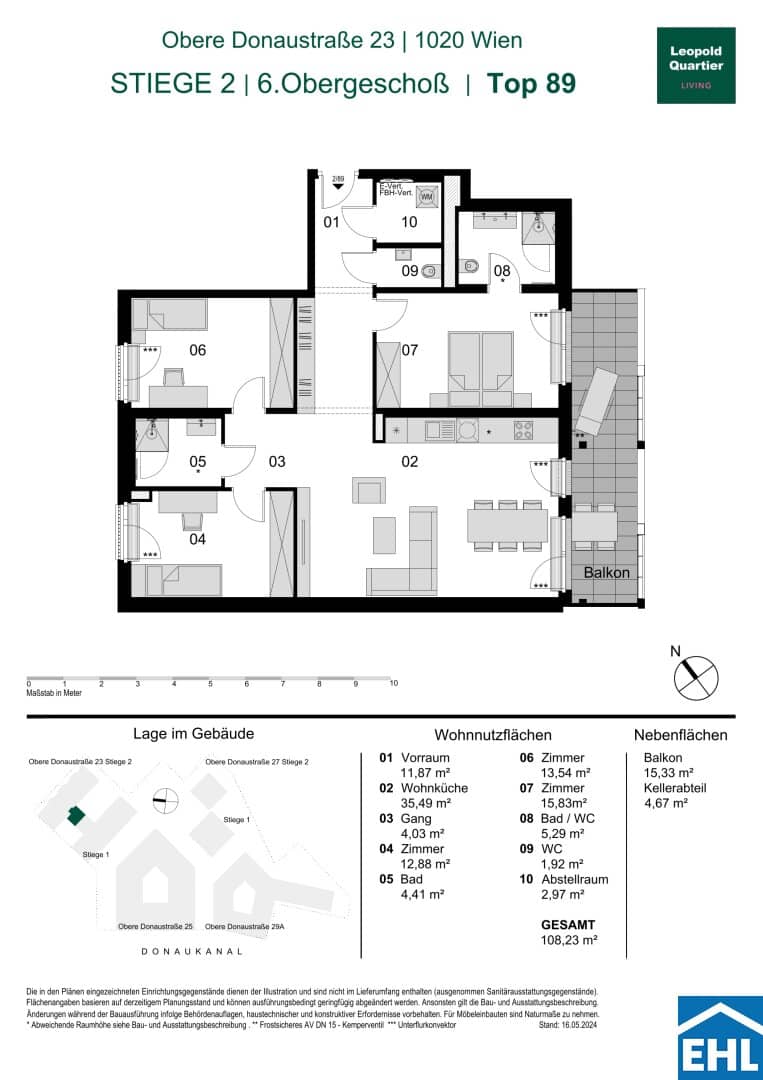 Brand new apartment LeopoldQuartier barrier free