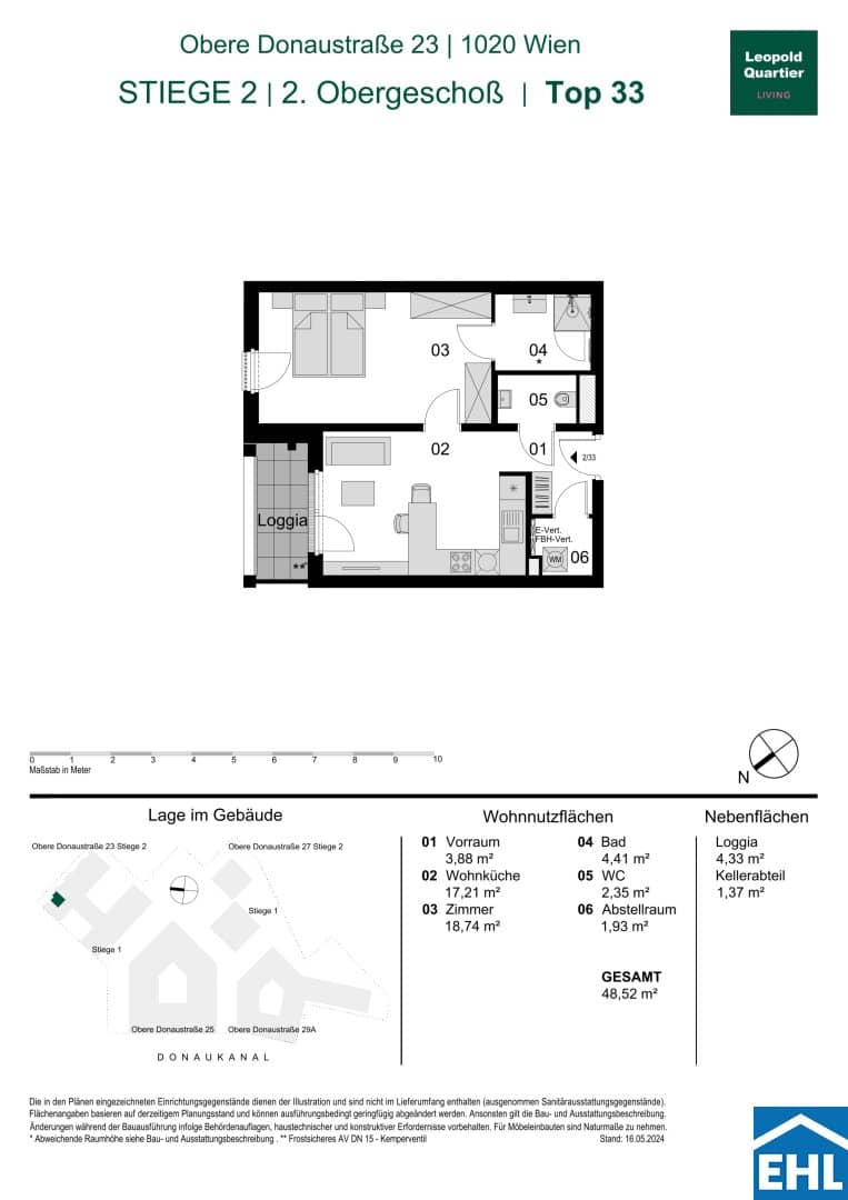 Wohnung Neubau Erstbezug LeopoldQuartier