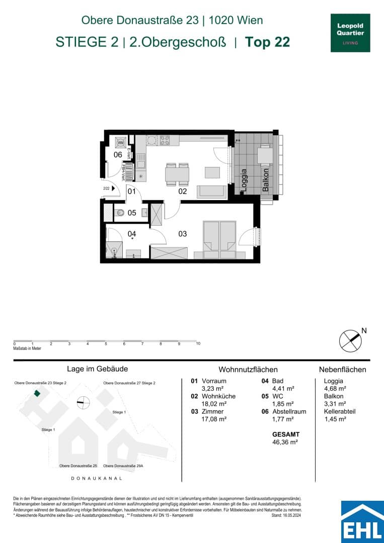 Investment apartment near city center balcony