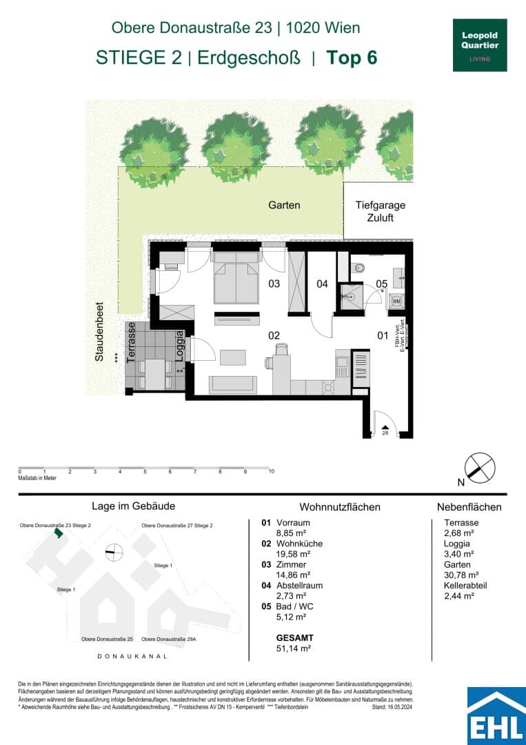 Wohnung LeopoldQuartier Innenstadtnähe
