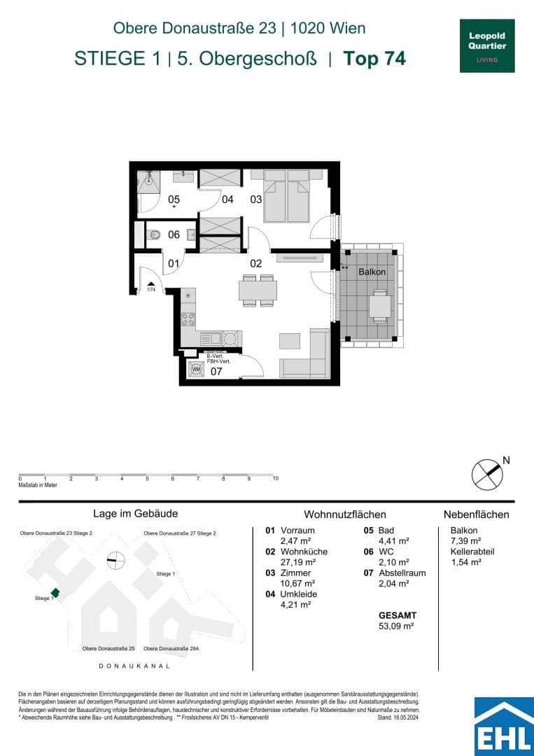 Wohnung Erstbezug Neubau Innenstadtnähe