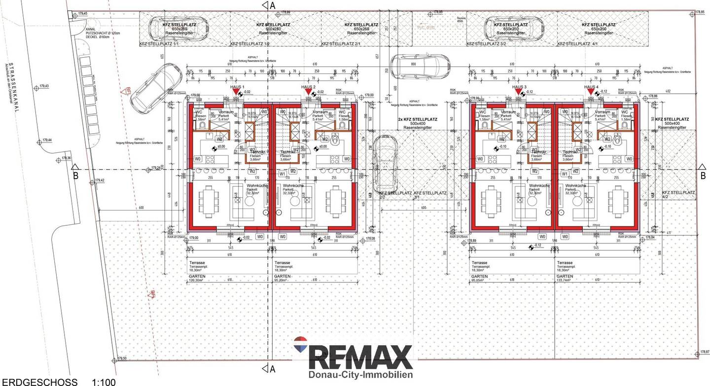 <b>"BAUTRÄGER AUFGEPASST! | Bewilligtes Wohnbauprojekt mit vier Doppelhaushälften | ca. 1.085 m² Grundstück"</b>