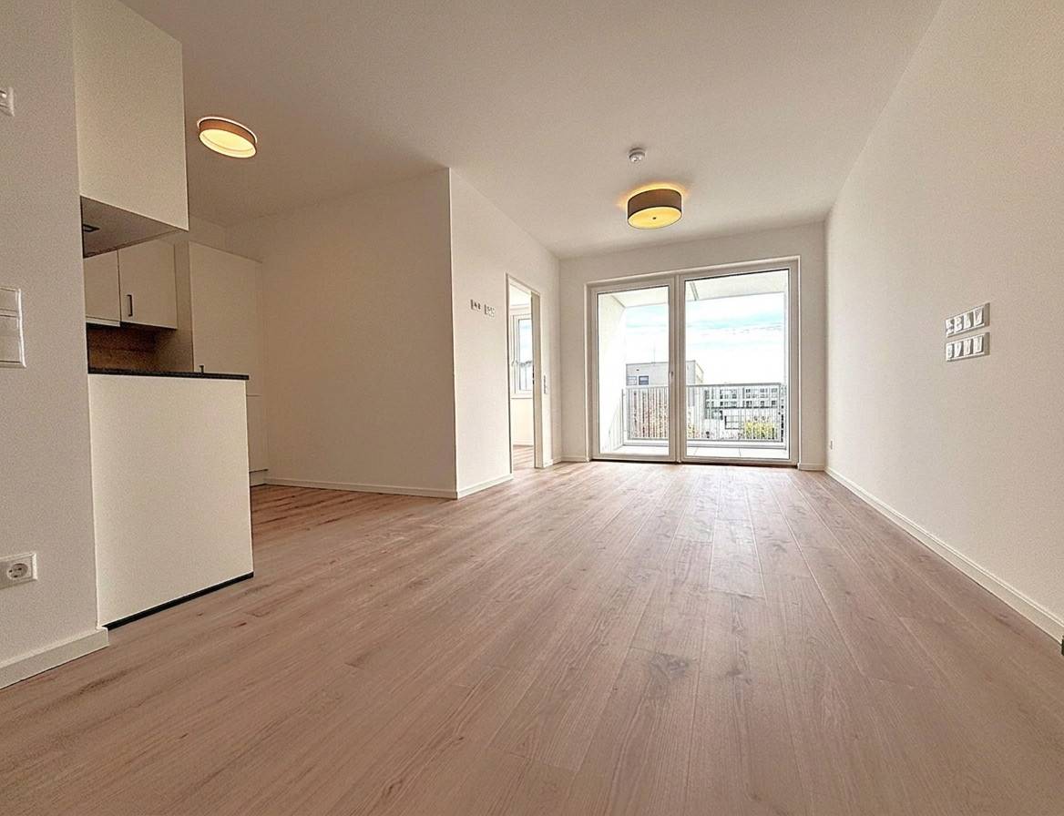 Newly built apartment with loggia barrier free