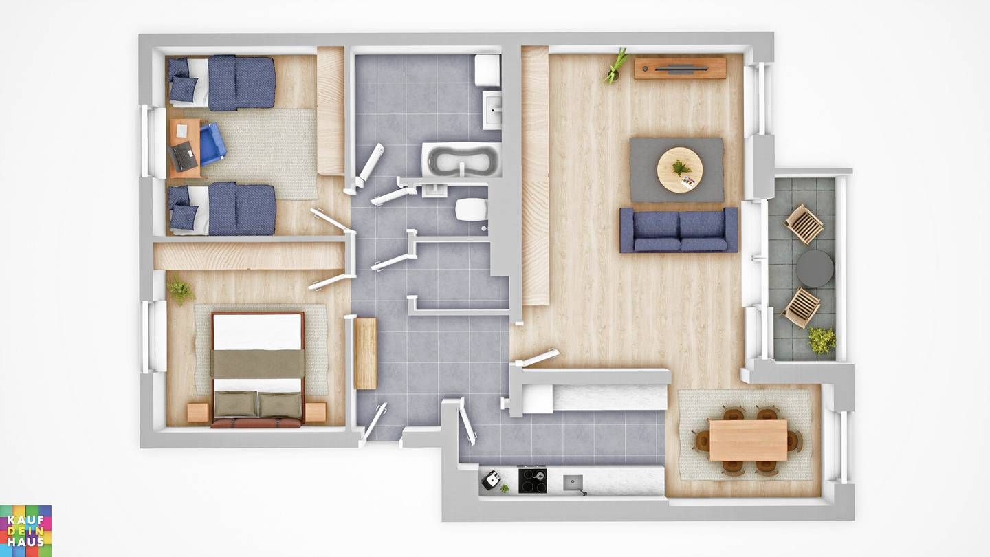 Wohnung Ruhige Lage Fernsicht Großzügige Räume