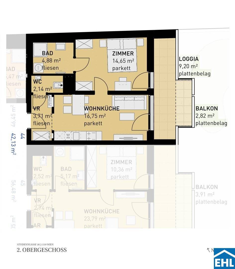 Living with Flair in Simmering: 82 modern condominiums in a quiet environment