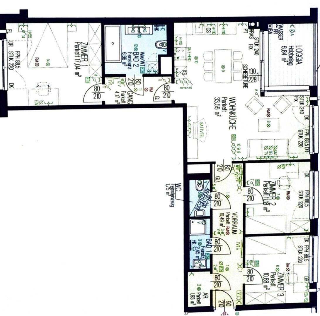 Wohnen mit Urlaubsfeeling Pur direkt bei der Obere Alte Donau: 4-Zimmer mit gartenseitiger Loggia!