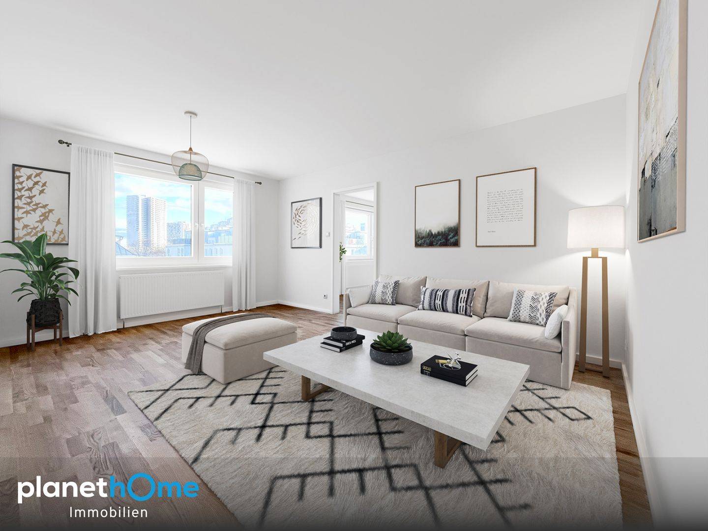 Erstbezug – elegante 3-Zimmer-Stadtresidenz mit Fernblick nahe U1