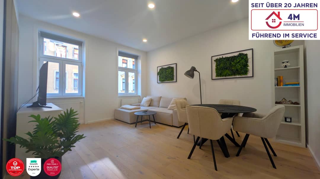 2-Zimmer-Wohnung in Wien (Brigittenau), 42 m², frisch saniert