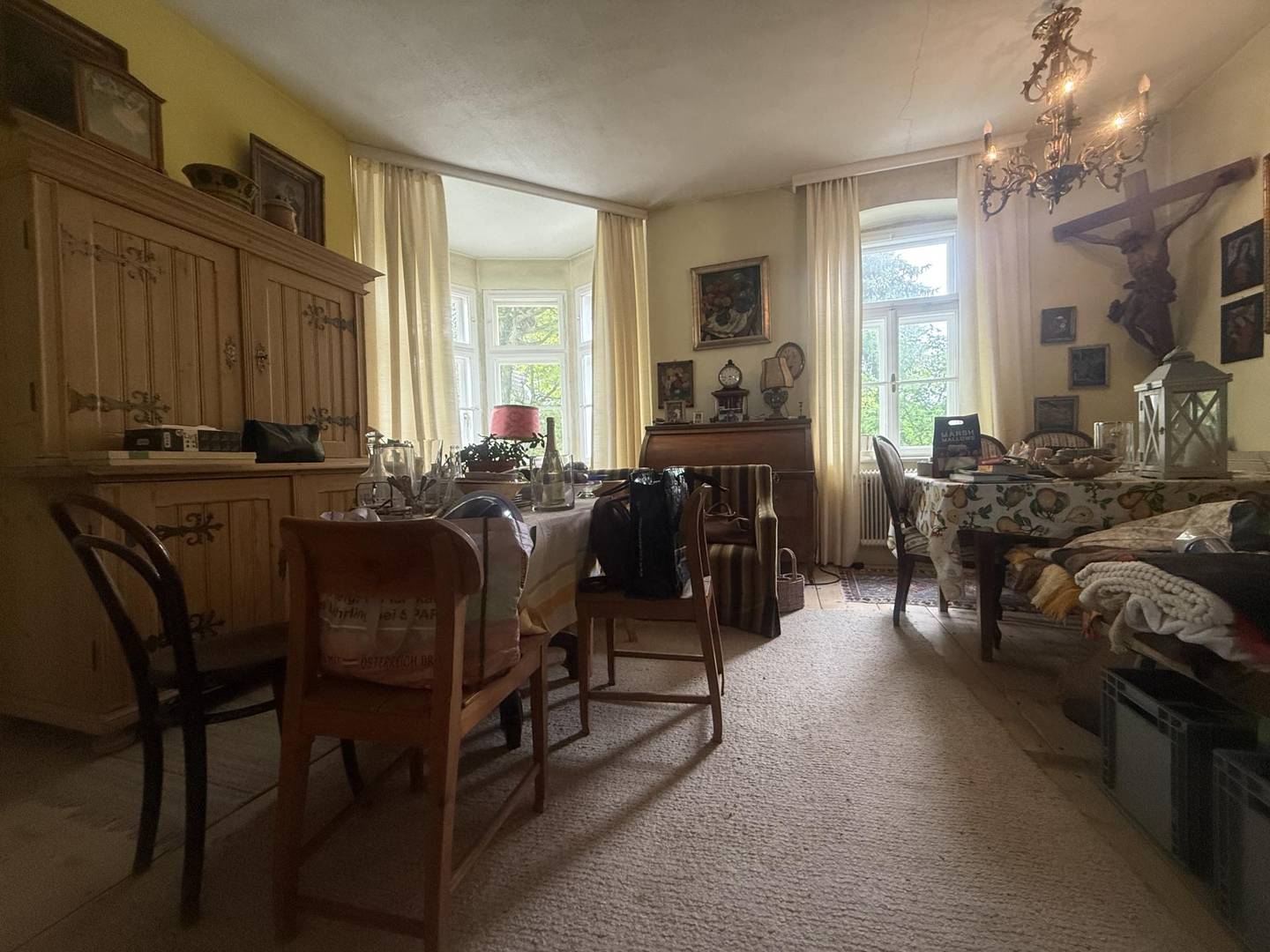 Wohnung mit verglaster Veranda und Grünblick