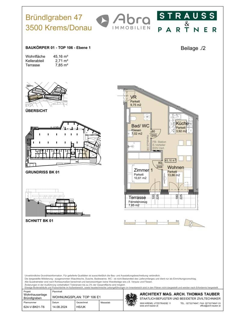 Danube Hills Krems Gemütliche 2-Zimmerwohnung mit Balkon