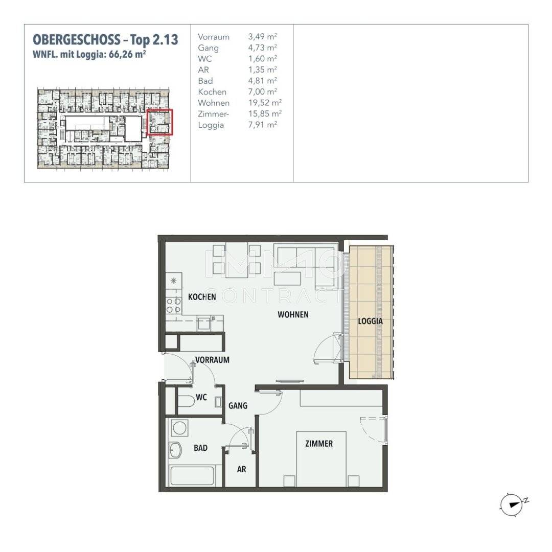 Wohnung Erstbezug Loggia nahe Donauufer