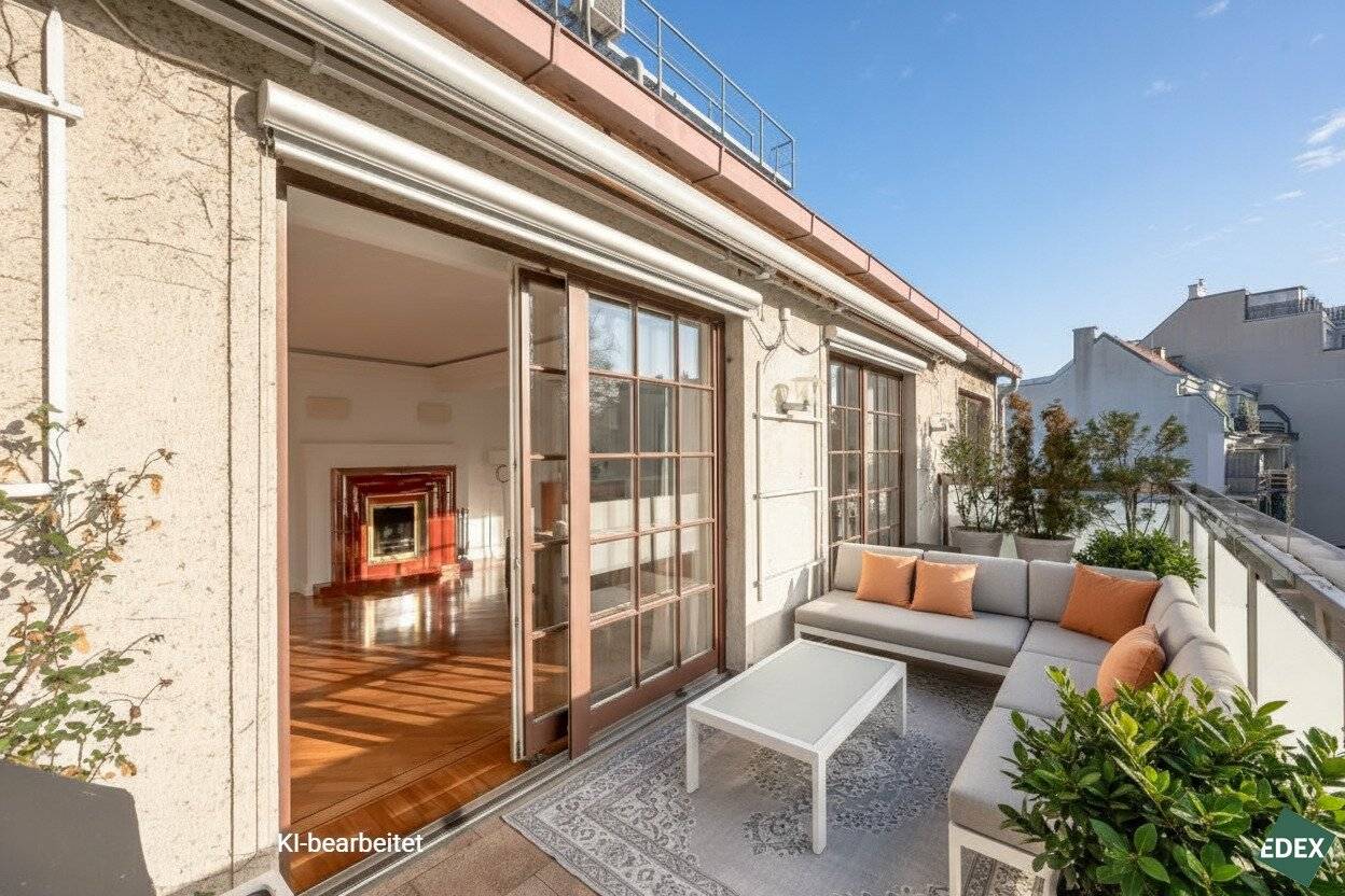 Stylish penthouse maisonette with large terrace in prime Sievering location
