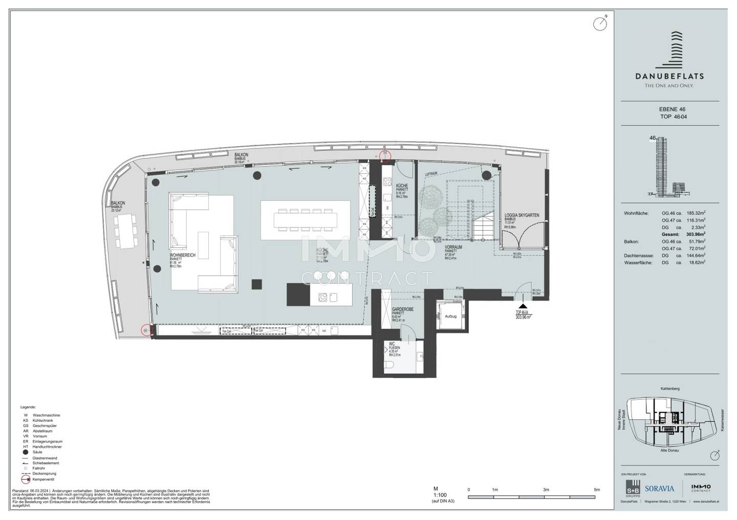 Penthouse with rooftop pool and wellness area