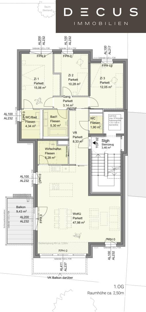 Wohnung im Grünen am Wilhelminenberg Erstbezug mit Balkon