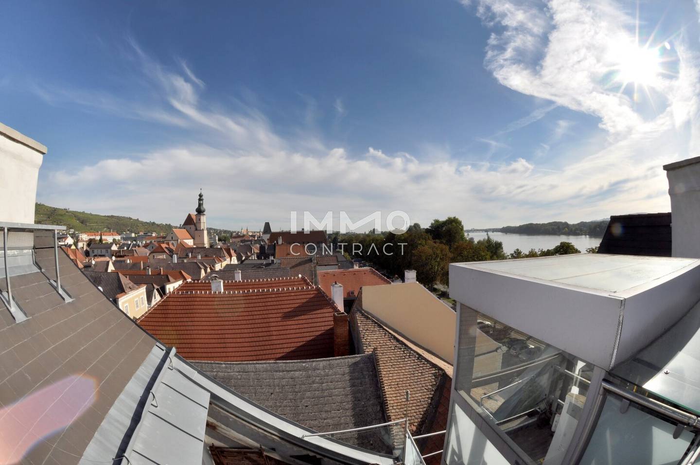 Wohnung mit Dachterrasse und Donau Blick