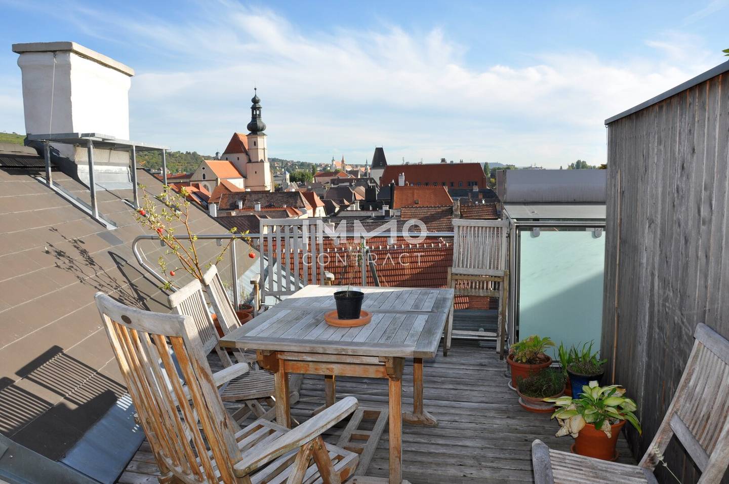 Wohnung mit Dachterrasse und Donau Blick