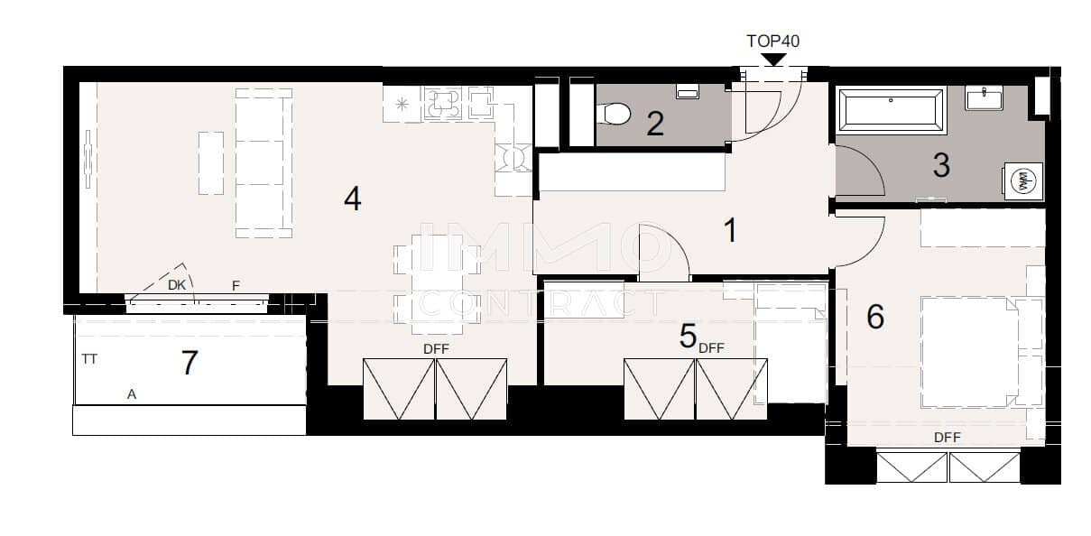 Apartment with east terrace near Lainzer Tiergarten