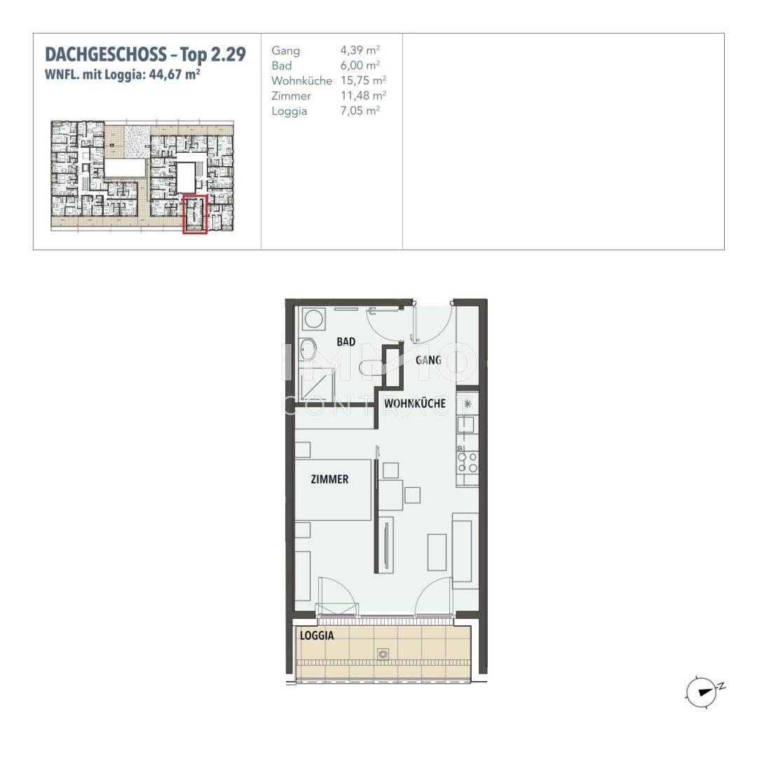 Erstbezug Wohnung mit Loggia