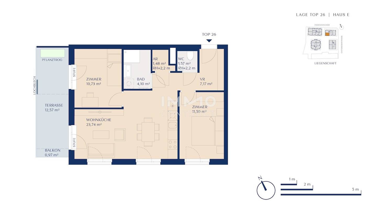 Neubau Erstbezug Wohnung mit Terrasse Rosenhügel