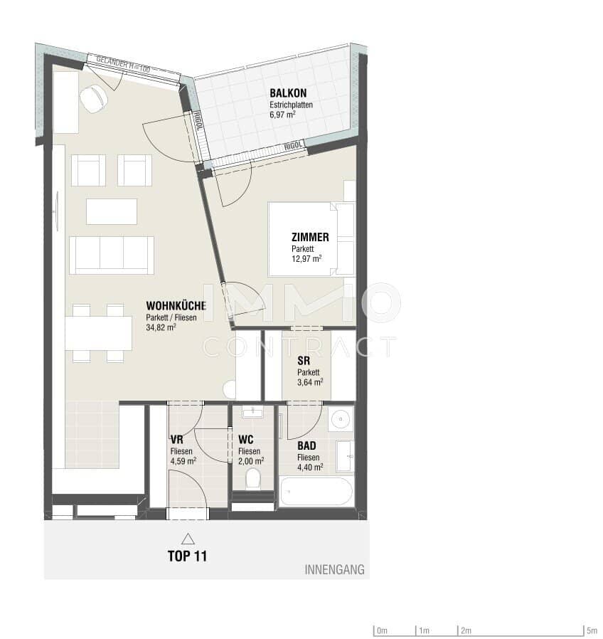 Wohnung Erstbezug Balkon Stellplatz Weinviertel