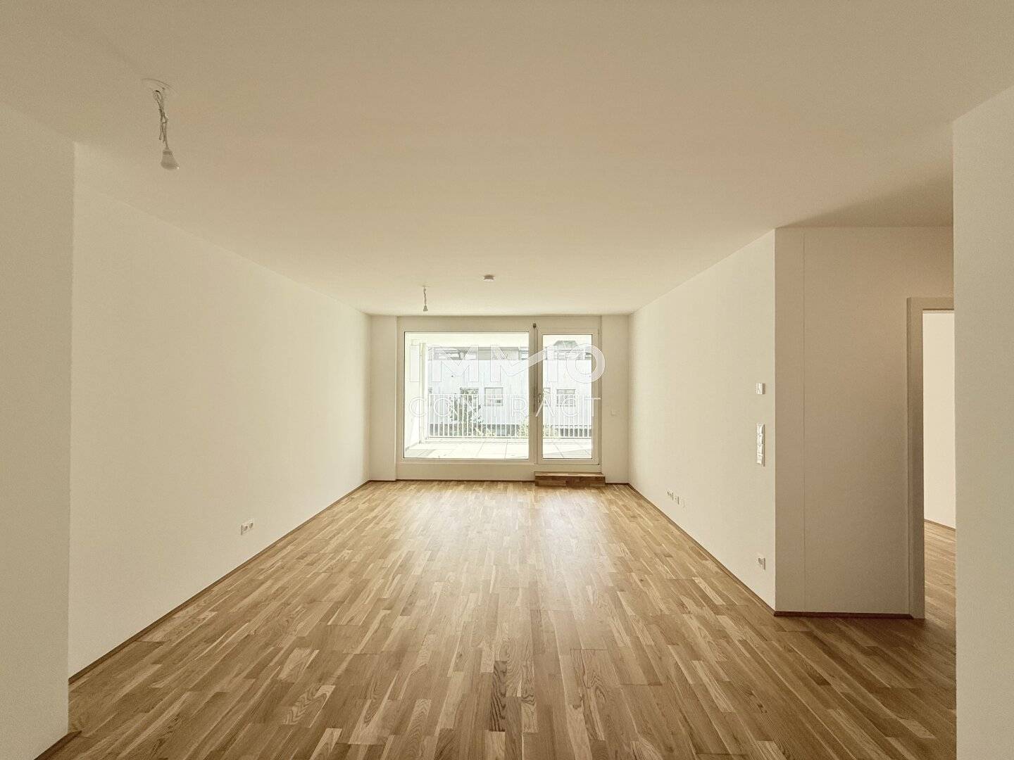 apartment quiet area with loggia and green view