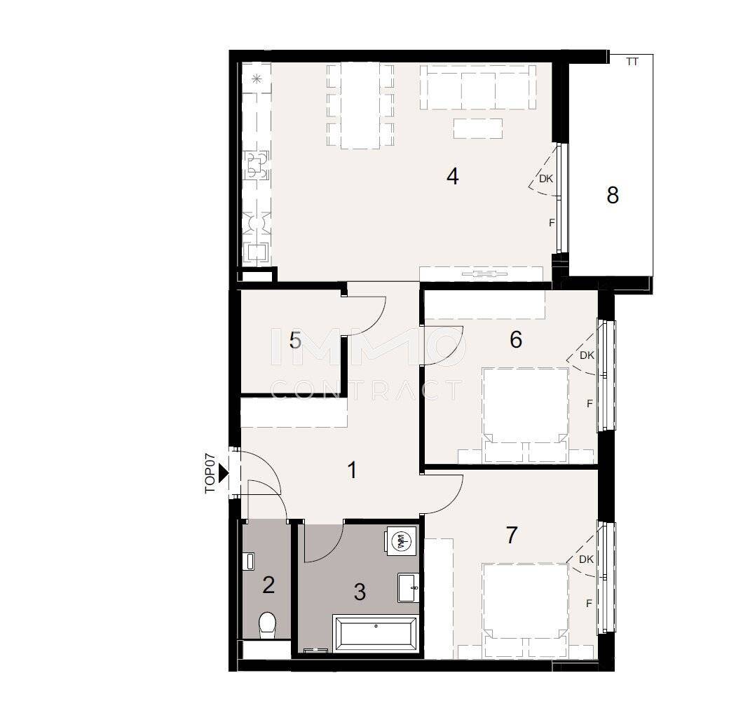 First occupancy in sustainable new build loggia