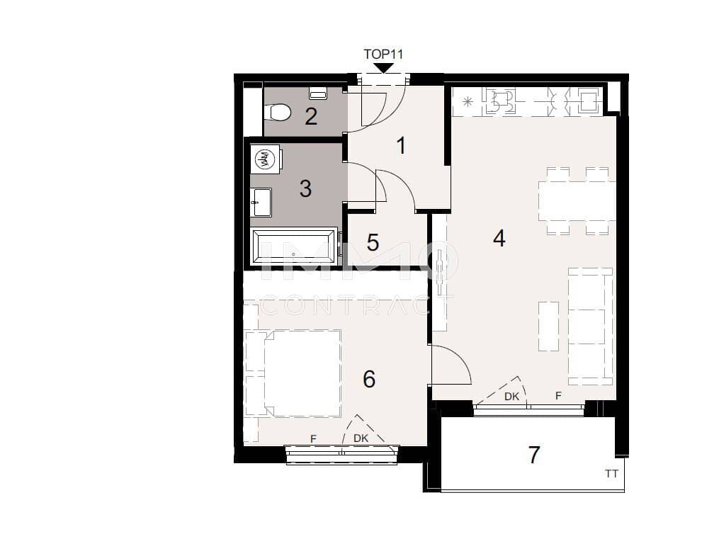 Newly built apartment near Lainzer Tiergarten loggia