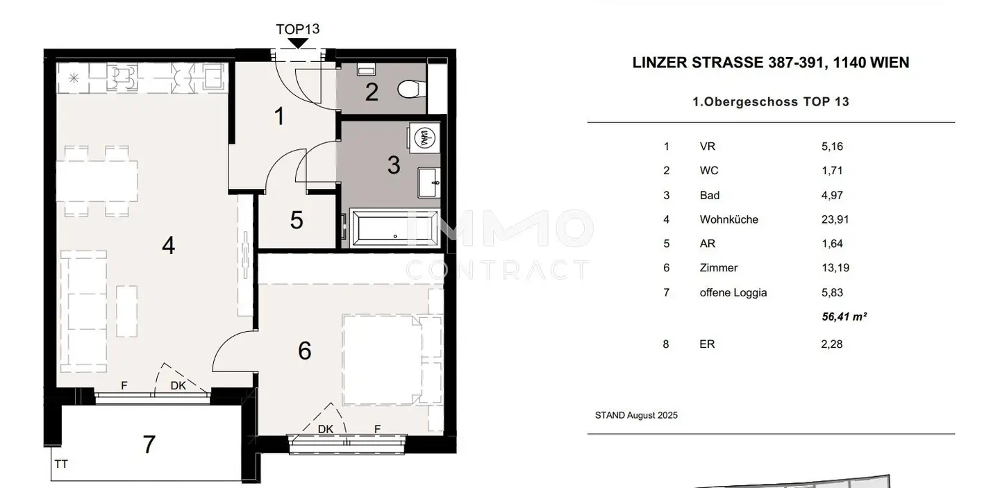 Apartment with outdoor space near U4 in Neubau