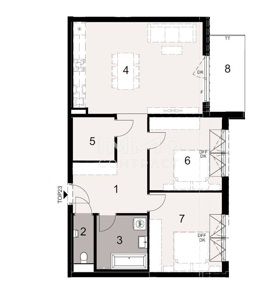 New build apartment with balcony near Lainzer Tiergarten