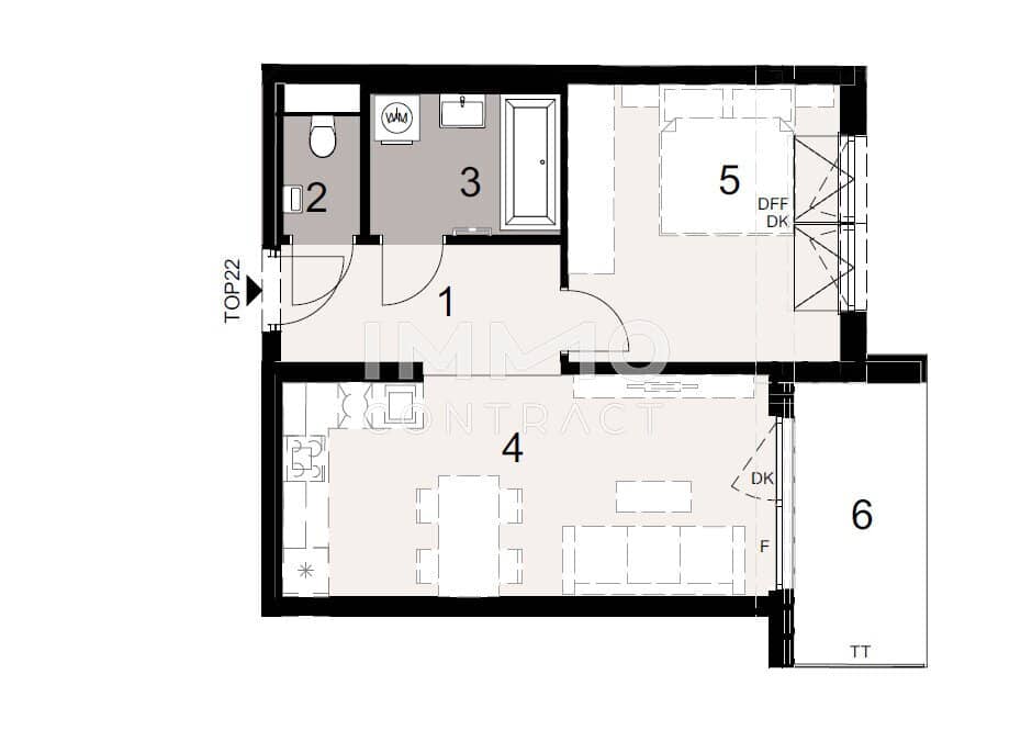 Apartment near Lainzer Tiergarten with balcony