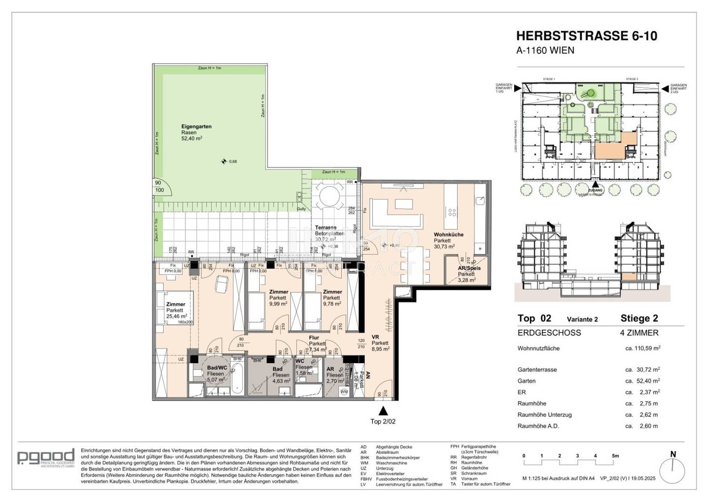 Apartment at Arik Brauer Park with terrace